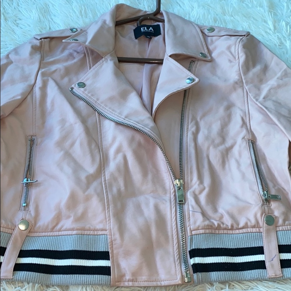 Faux leather jacket